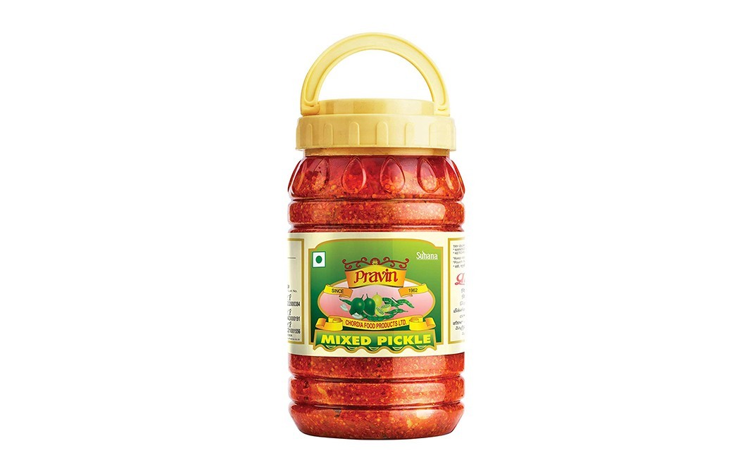 Suhana Pravin Mixed Pickle    Plastic Jar  1 kilogram